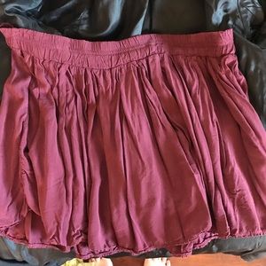 Maroon skirt